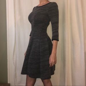 Fitted Grey Max Studio Dress, Size Extra Small